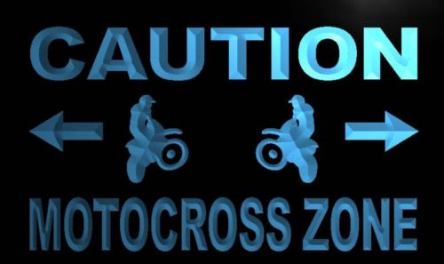 Caution Motocross Zone Neon Light Sign